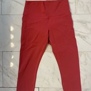 Rust colored, size 10, lululemon high rise crop leggings